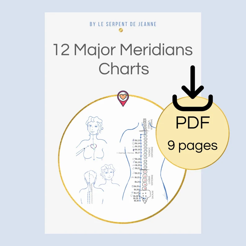 12 major meridians charts pdf